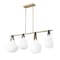 Z-Lite Newbury 4 Light Pendant, 13in. W x 19in. H, Modern Gold 7513-4L-MGLD - alternate 4